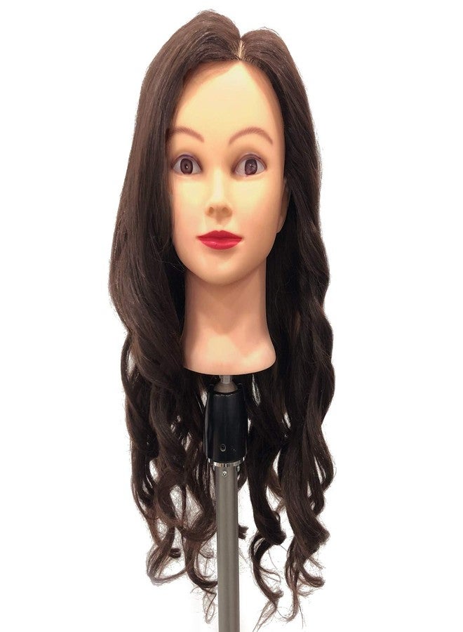 NAYOO Mannequin Head Human Hair, 26 Inch Mannequin Head with Hair and Stand, 60% Real Hair Mannequin Head for Kids, Cosmetology mannequin head for braiding, Mannequins Doll Head to Practice Hairstyles - Image 5